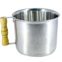 Ver imagem 1 de Canecão de Alumínio Fundido Polido Cabo Madeira 2 Litros