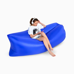 Sofá Inflável de Ar Portátil Puff Impermeável Praia Camping - 1
