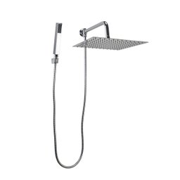 Ducha Inox 30x30 Cm com Chuveirinho de Mão em Abs com Trava - 2