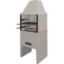 Ver imagem 1 de Churrasqueira Concreto Refratário Atacadão Lazer 74cm Coifa Prolongada