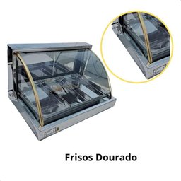 Estufa Vidro Curvo 3 Bandejas Inox com Selo do Inmetro 127v - 3