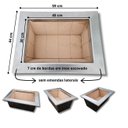 Ver imagem 3 de Kit Churrasqueira Coifa Inox Gourmet Espetos Braseiro 45x30