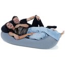 Ver imagem 4 de Pufe Kevin - Puff com Apoio de Cabeça Feito em Tecido Poliamida Cor Cinza