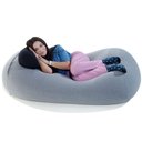 Ver imagem 1 de Pufe Kevin - Puff com Apoio de Cabeça Feito em Tecido Poliamida Cor Cinza