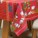 Ver imagem 5 de Toalha de Mesa 4 Lugares Brilhare Estampada Natal 1,45MX1,45m Tecido Oxford:Estampa 3