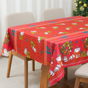 Ver imagem 3 de Toalha de Mesa 4 Lugares Brilhare Estampada Natal 1,45MX1,45m Tecido Oxford:Estampa 3