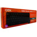 Ver imagem 2 de Kit Teclado e Mouse Retro Preto Oex Tm409