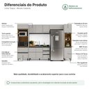 Ver imagem 3 de Cozinha Modulada 311 cm 5 Peças Cinza Tóquio Casamia