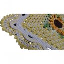 Ver imagem 2 de Tapete de Crochê Girassol Artesanal Amarelo