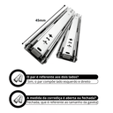 Ver imagem 3 de Par de Corrediça Telescópica Gaveta H35 Light 45cm