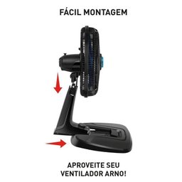 Ventilador de Coluna Arno Xtreme Force Breeze 50cm Preto Vb52 - 127v - 4