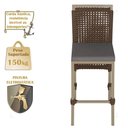 Ver imagem 4 de Mesa Bistro e 4 Banquetas Roma Fendi Corda Náutica 11 Marrom