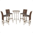 Ver imagem 1 de Mesa Bistro e 4 Banquetas Roma Fendi Corda Náutica 11 Marrom