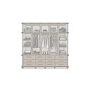 Ver imagem 5 de Guarda Roupa Berlim Quarto Casal 5 Portas 12 Gavetas com Maleiro Luapa Móveis