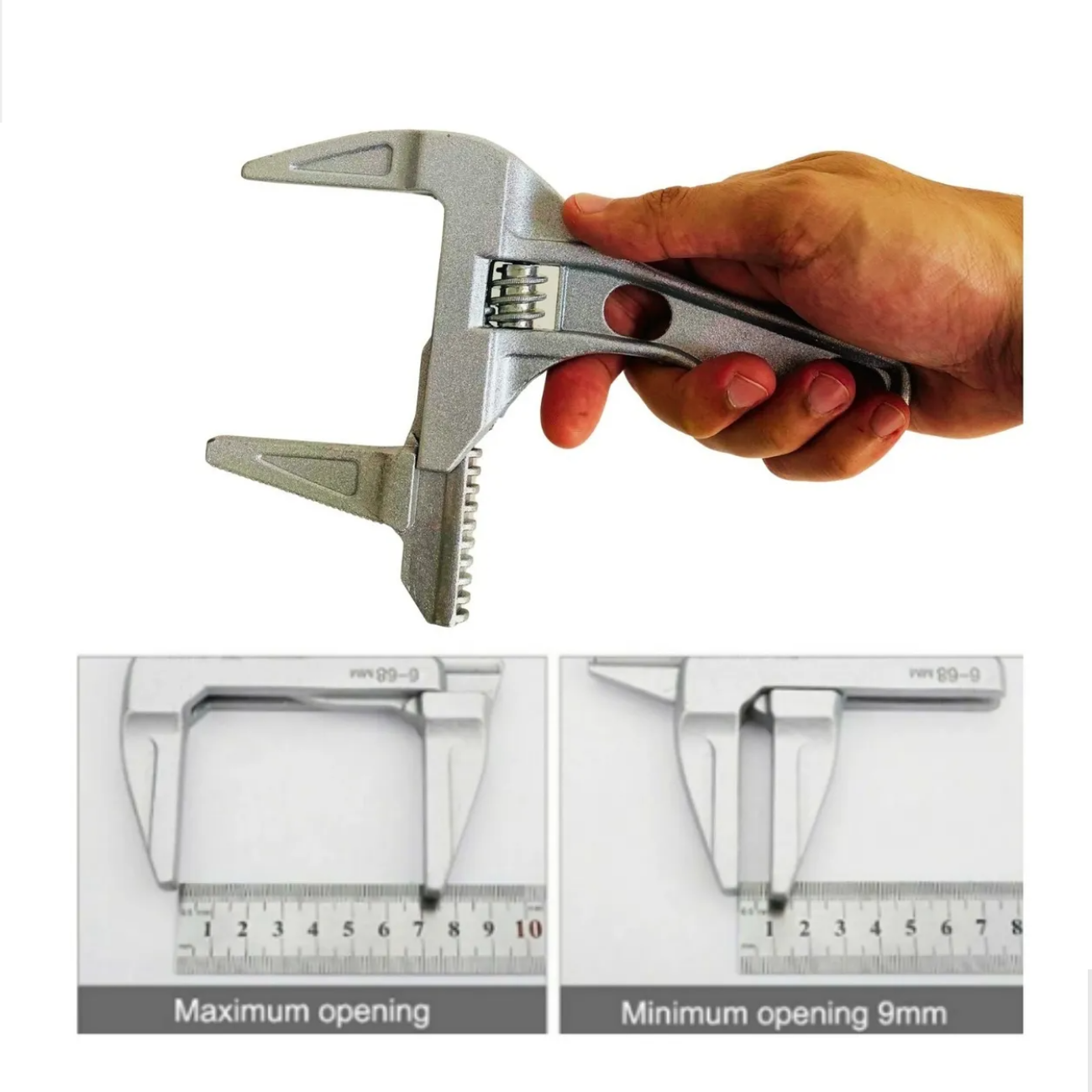 Chave Inglesa Ajustável Torneira de Cozinha Flexível Grifo - 3