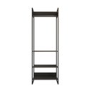 Ver imagem 3 de Closet Modulado Estilo Industrial Solteiro Loft Preto Cabideiro Ferro Preto
