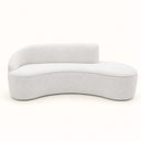 Ver imagem 2 de Sofá Luxuoso Sala de Estar 150cm Lado Direito Bouclé Solenne
