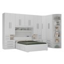Ver imagem 1 de Dormitório Queen Size sem Cama 1344s Branco