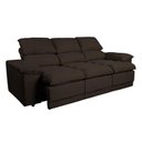 Ver imagem 7 de Sofá Plaza 2,30m com Molas no Assento Retrátil e Reclinável Velosuede - Netsofas - Marrom