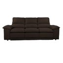 Ver imagem 5 de Sofá Plaza 2,30m com Molas no Assento Retrátil e Reclinável Velosuede - Netsofas - Marrom