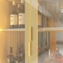 Ver mais imagens de Cristaleira Bar 2 Portas Reflecta Mdf com Pés e Led com Espelho Prisma