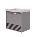 Ver imagem 2 de Gabinete para Banheiro 60cm com 1 Porta 1 Gaveta e Cuba de Embutir Paraty