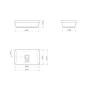 Ver imagem 4 de Cuba Sobrepor Retangular Slim Barbante 30,0x50,0x13,5 Cm - Deca Deca Loucas