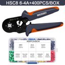 Ver imagem 2 de Wozobuy Alicate de Terminal de Crimpagem + 400pcs - Hsc8 6-4 - 6-4 a