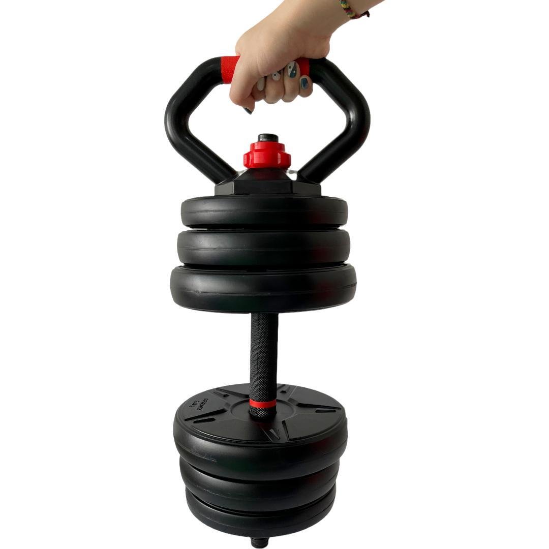 Kit Halteres Musculação Kettlebell 6 em 1 Peso 40kg Odin Fit - 6