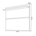 Ver imagem 3 de Painel Vivare Decorativo para Sala de Estar Tv 1,80m New Off White Nature