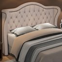 Ver imagem 2 de Cabeceira Cama Box Queen 160 Cm P05 Lisboa Linho Bege - Lyam Decor