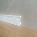Ver imagem 3 de Rodape Poliestireno 7cm Branco Frisado 5183  2,40 Metros