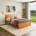 Ver imagem 1 de Cama Casal Essenza em Madeira Maciça Mv Mel