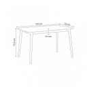 Ver imagem 3 de Mesa de Jantar Retangular Finlândia Marrom