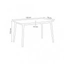 Ver imagem 3 de Mesa de Jantar Retangular Finlândia 