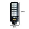 Luminaria Solar Led Poste 600w Kit Suporte Refletor Sensor Movimento Presença Controle Haste Pintura - 6