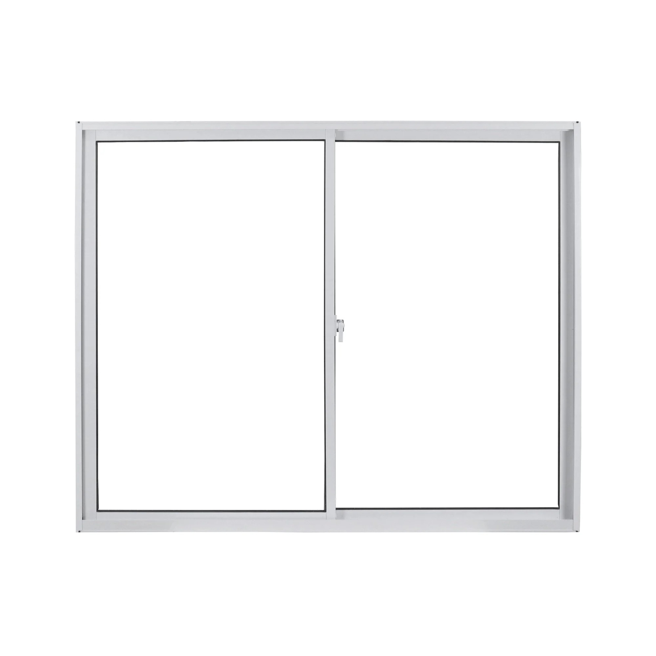 Janela de Alumínio de Correr 100x120cm Vidro Liso Linha Soft MGM