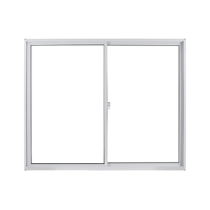 Janela de Alumínio de Correr 100x120cm Vidro Liso Linha Soft MGM