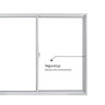Janela de Alumínio de Correr 100x100cm 2 Folhas com Vidro Liso Linha Soft Mgm Branco - 11