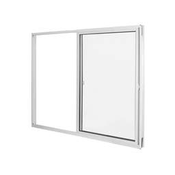 Janela de Alumínio de Correr 100x150cm Vidro Liso Linha Soft MGM  - 2