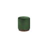 Puff Decorativo Redondo Itália - Tecido Verde Folha - 1