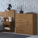 Ver imagem 2 de Cômoda 4 Gavetas 1 Porta Caribe 508 Espresso Móveis