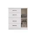 Ver imagem 3 de Cômoda 4 Gavetas 1 Porta Caribe 508 Espresso Móveis