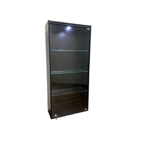 Vitrine Suspensa 133x64 Led Preto
