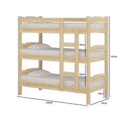 Treliche Madeira Maciça Cor Natural - 2