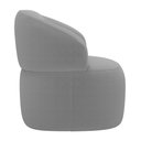 Ver imagem 7 de Poltrona Orgânica Giratória Living Glee Bouclê Cinza - Desk Design