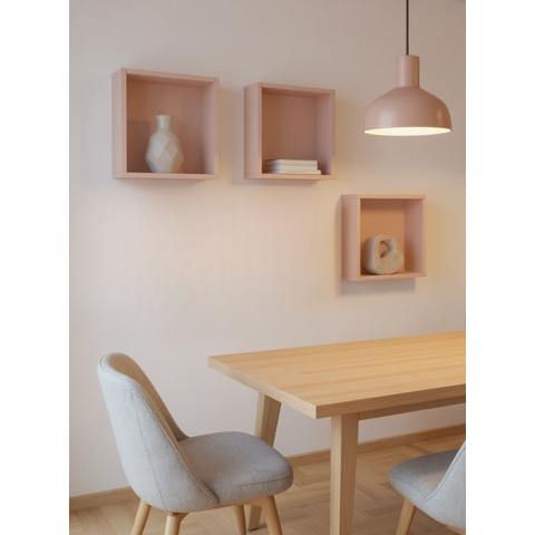 Kit de 3 Nichos 30cm MDF Rosa - On Móveis