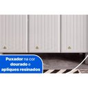 Ver imagem 3 de Gabinete de Cozinha Modulado Balcão Diamante 3 Portas e 3 Gavetas c/ Tampo 105cm Branco/Preto -