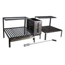 Ver imagem 5 de Parrilla Rústica Alvenaria Grelha Argentina e Uruguaia com Caixa Firebox 115cm