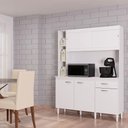 Ver imagem 1 de Cozinha Ambiente Kit Duda 140 Cm Branco – Poquema